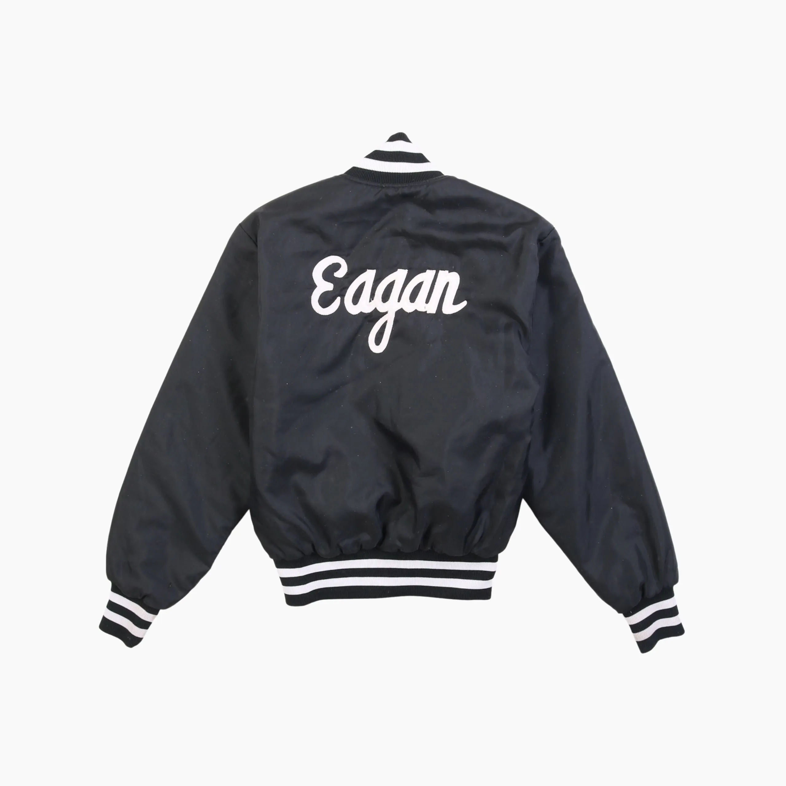 Vintage 'Eagan' Satin Bomber Jacket