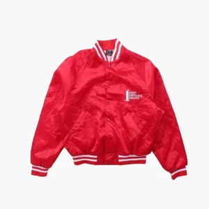 Vintage 'First Insurance Finance' Satin Bomber Jacket