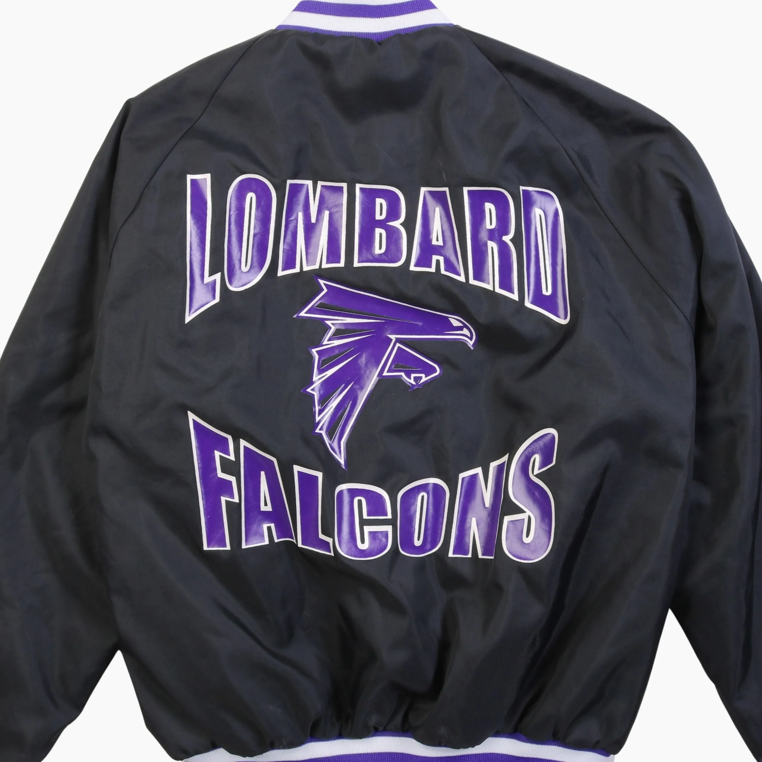 Vintage 'Lombard Falcons' Satin Bomber Jacket