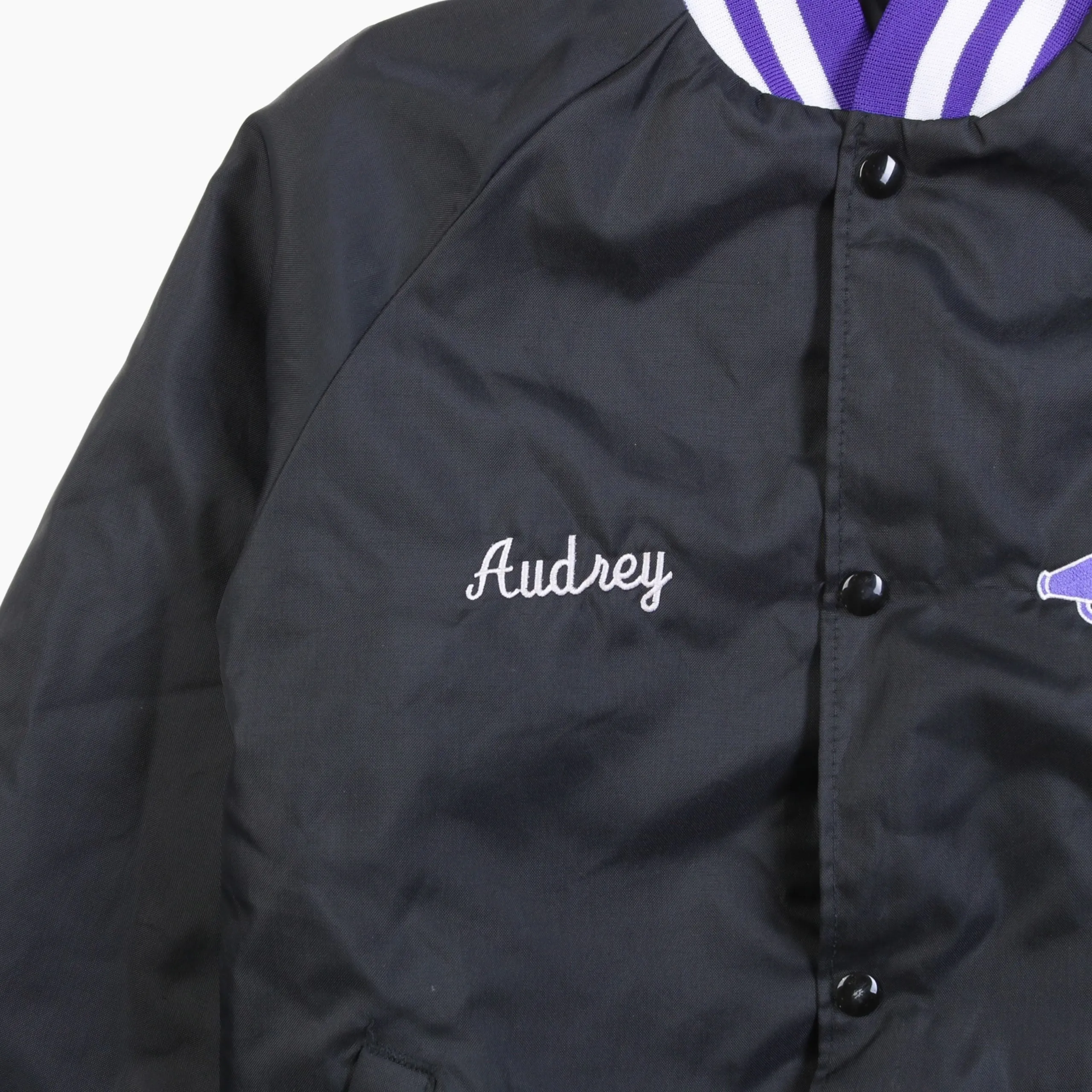 Vintage 'Lombard Falcons' Satin Bomber Jacket