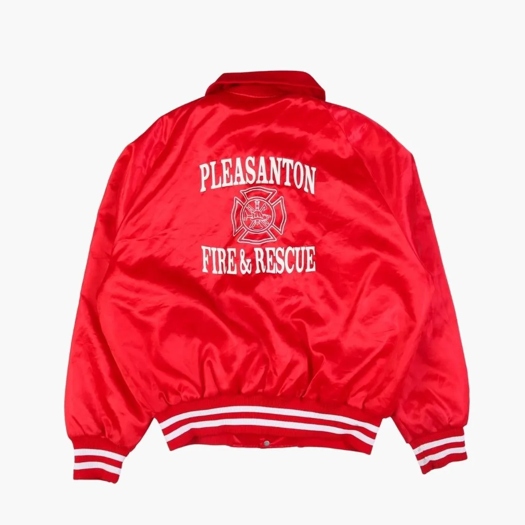 Vintage 'Pleasanton' Satin Bomber Jacket