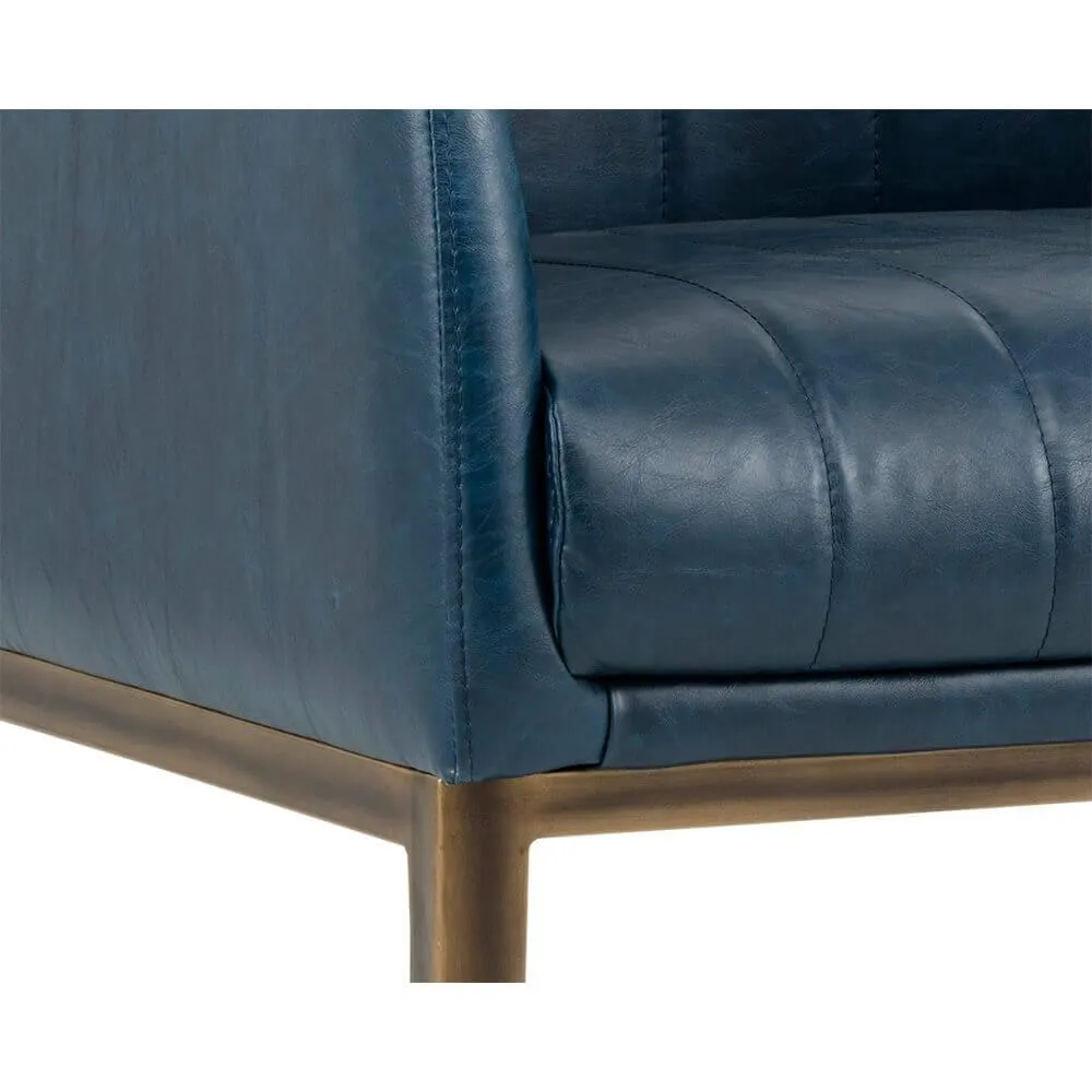 Wolfe Lounge Chair, Vintage Blue