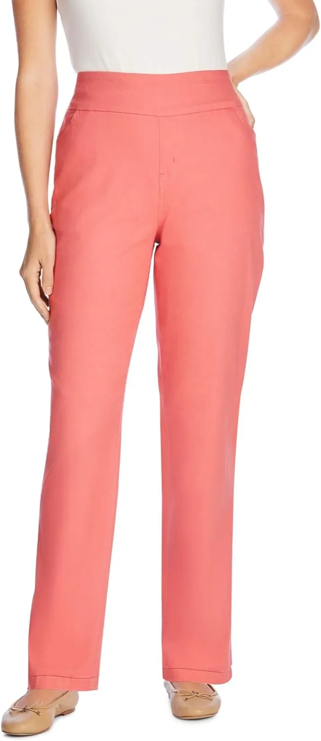 Woman Within Plus Size Flex-Fit Pull-On Straight-Leg Denim Jean