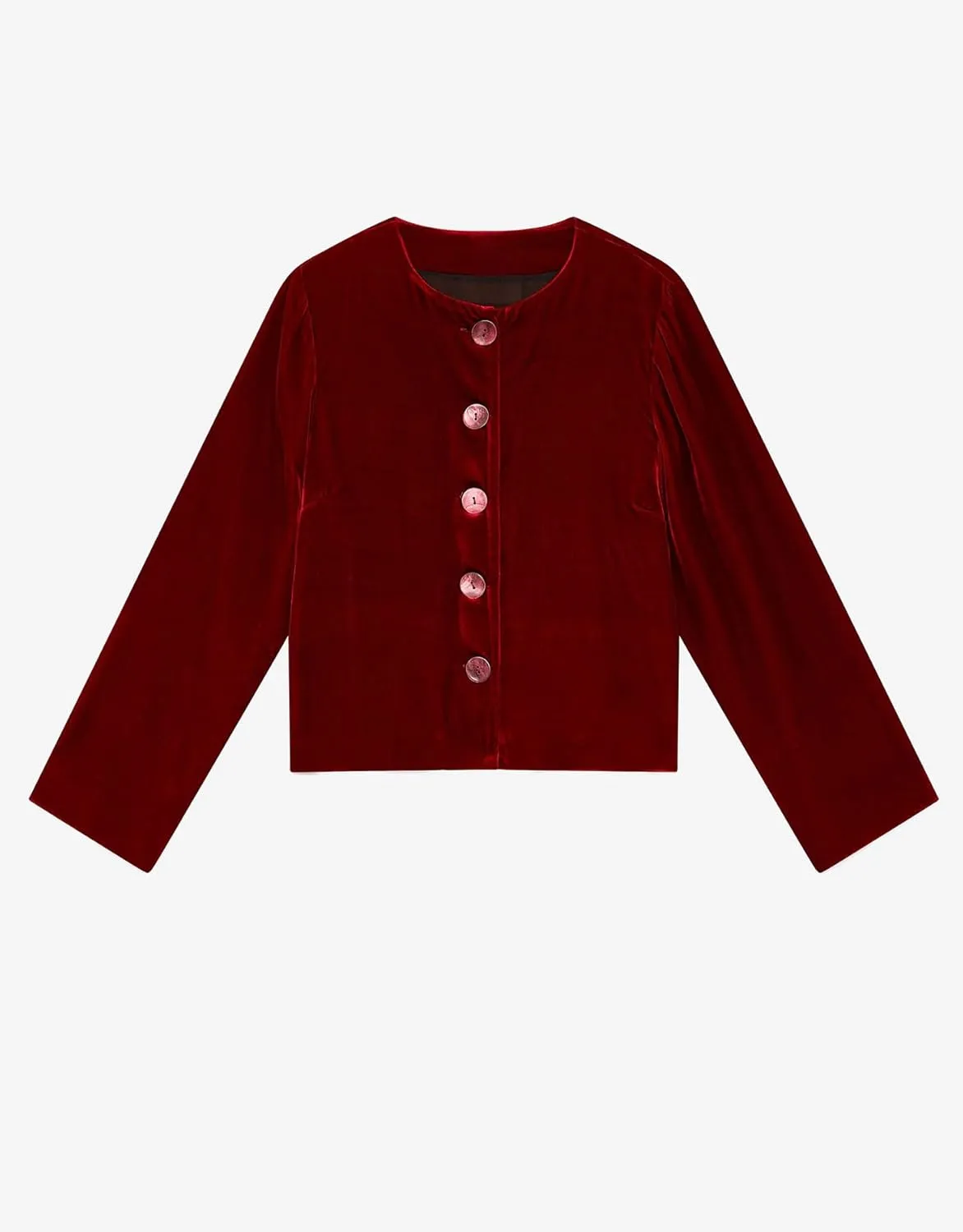 Women's Chirstmas Velvet Jackets Casual Button Down Crew Neck Shirt Tops Blazer Fall Cardigan Coat