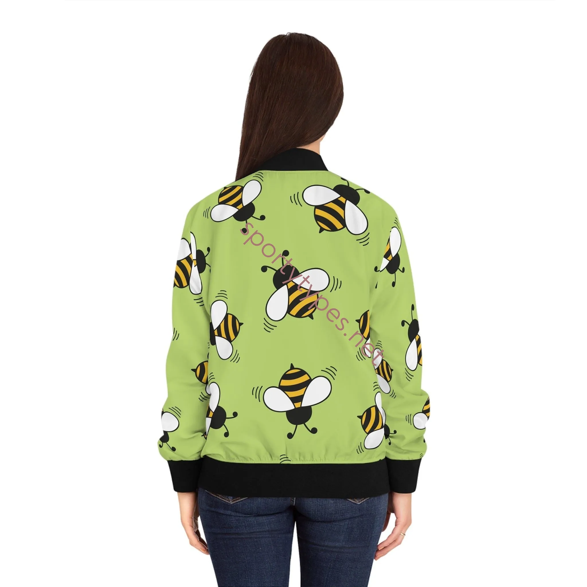 Women's Honey Bees Bomber Jacket